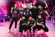 KRÜ Esports after qualifying for Valorant Champions 2024 (Image via Riot Games)